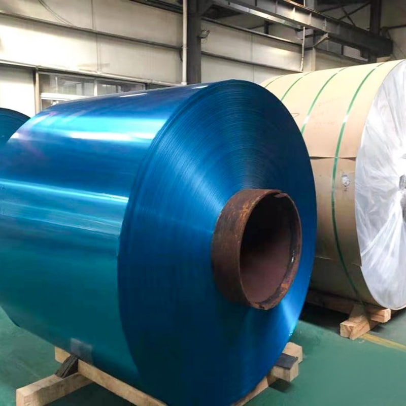 Lámina de aluminio estampada o recubierta